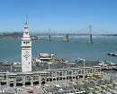 Ferry Building, Bay Bridge, and San Francisco Bay