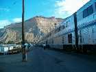 Amtrak #5, the California Zephyr, at Helper, Utah.