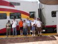 Group at the south end of RailRunner in Belen, as we await departure back to Albuquerque.
