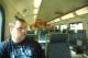 Steve‘s in the foreground, but our group is spread throughout the TriRail car.