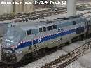 Amtrak train 64 engine 107 near Toronto Union Station (JC)