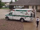 The ambulance to meet our detraining passenger at Galesburg, IL