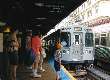 Preparing to board Brown Line at Quincy/Wells