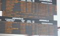 The departures/arrivals board at Gare Centrale