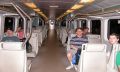 Interior of our train to Deux Montagnes