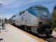 San Joaquin #716 with P-42 173 in push mode, pauses at Richmond station.