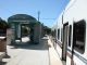 Mountain View VTA station.  CalTrain tracks are to the left.