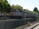 A San Jose-bound CalTrain as seen from VTA platform in Mountain View.