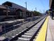 Diridon Station on VTA light rail’s Vasona Line.  Note CalTrain gallery car in yard at left.