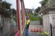 Mike Hammond enjoyed riding on the cable car running board.