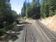 UP’s tracks split and eventually cross one another at different grades in the western foothills of the Sierras.