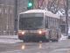 CTA Novabus on Chicago Avenue near the Water Tower