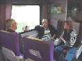 Roy, Ann and Betty enjoy the view from the Talgo Cascade along Puget Sound