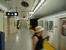 Spadina subway station is typically shiny and clean