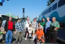 We meet on Sounder platform at King Street Station awaiting boarding call.