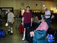 Piotr, Kevin, & Mike at King Street Station prepare to depart on Empire Builder.