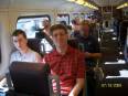 Part of our group on Metrolink Saturday morning headed for San Bernardino.