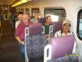 Part of our group on Metrolink Saturday morning headed for San Bernardino.