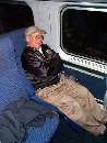 My partmer Paul enjoying his first Amtrak trip