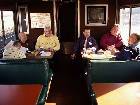 TRACs rolling Command Post:  L to R:  Bill McGeehan, President, John Tellez, Bob Reynolds, Alan Miller, Executive Director, Michael Kiesling, and Mike McGinley